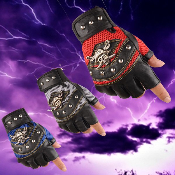 Men's Half-Finger Gloves for Outdoor Activities Like Bike Riding, Hiking and Cycling, Suitable for Boys, Fitness